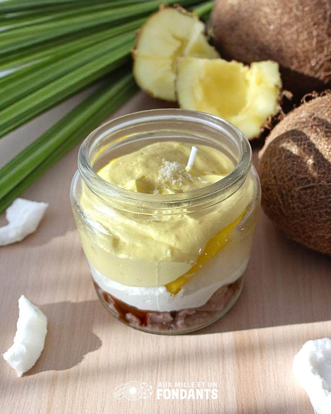Bougie bijou "coco ananas"