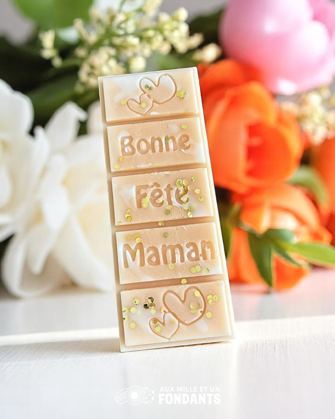 Tablette maman "Monoï rose"