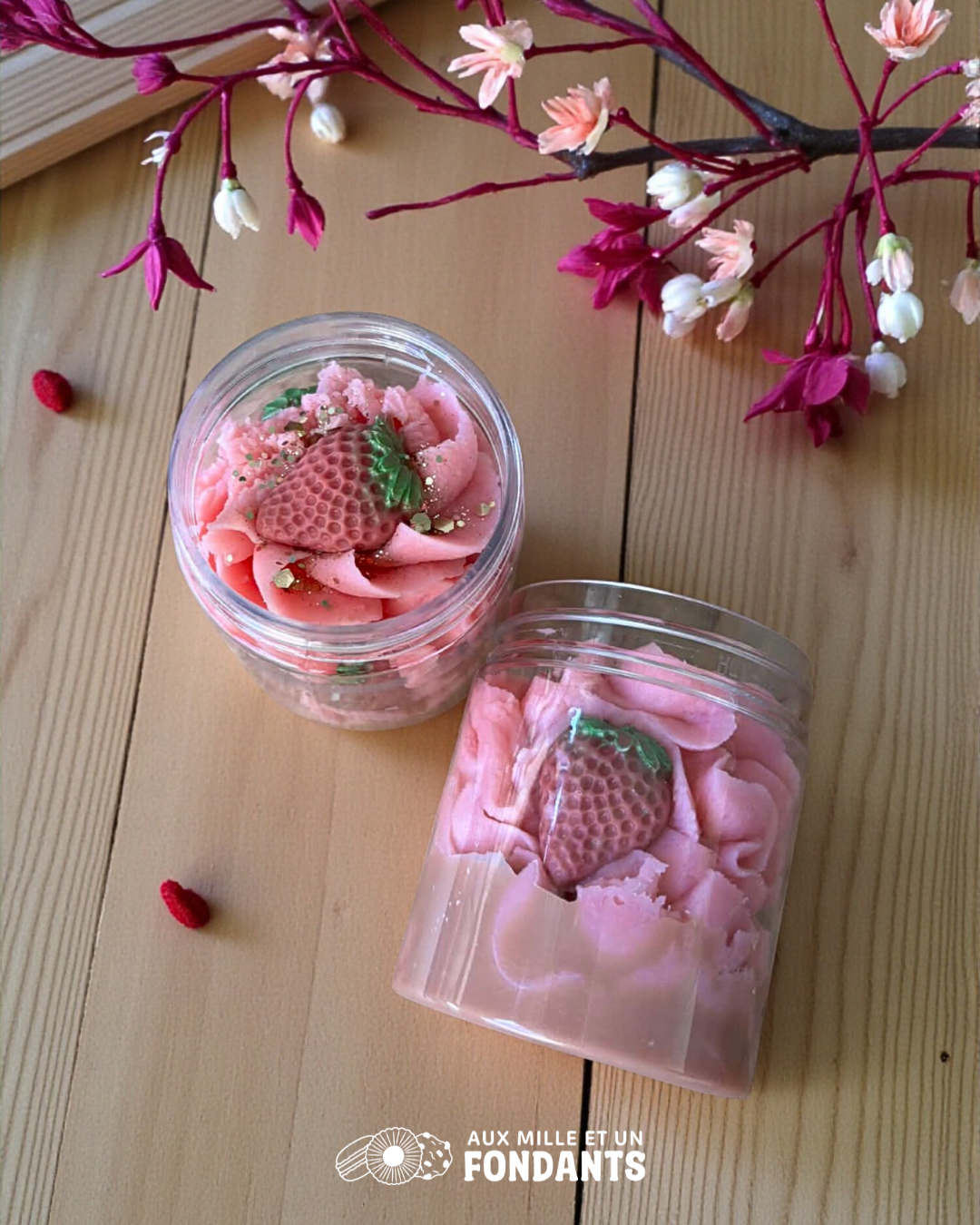 Fondant onctueux "Fraise des bois"