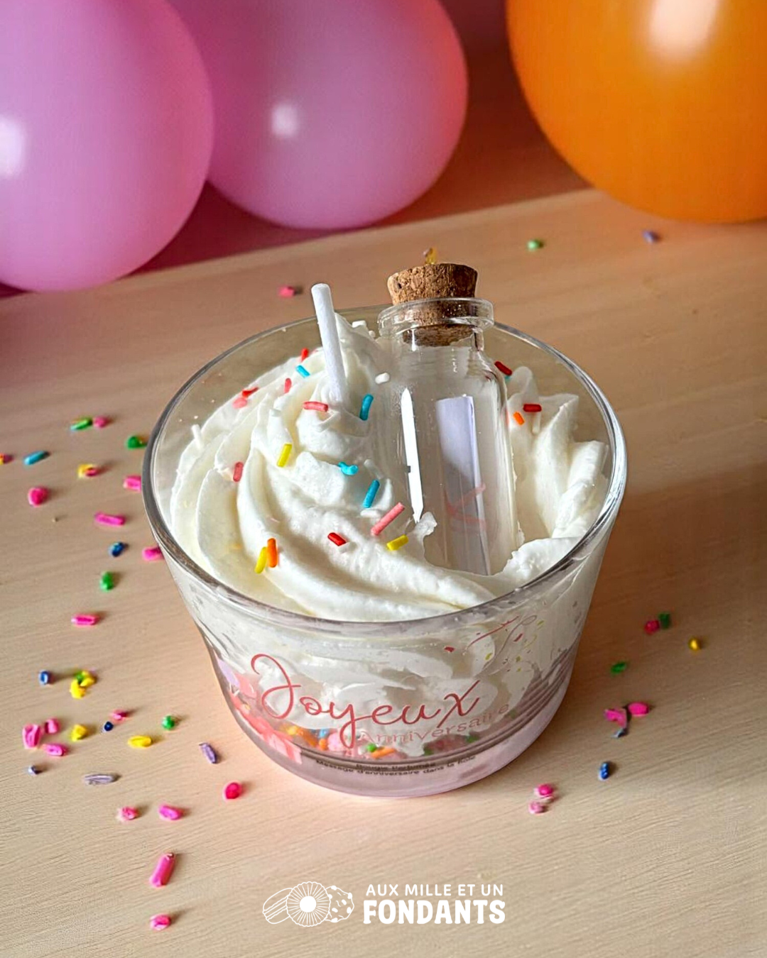 Bougie "Joyeux anniversaire"
