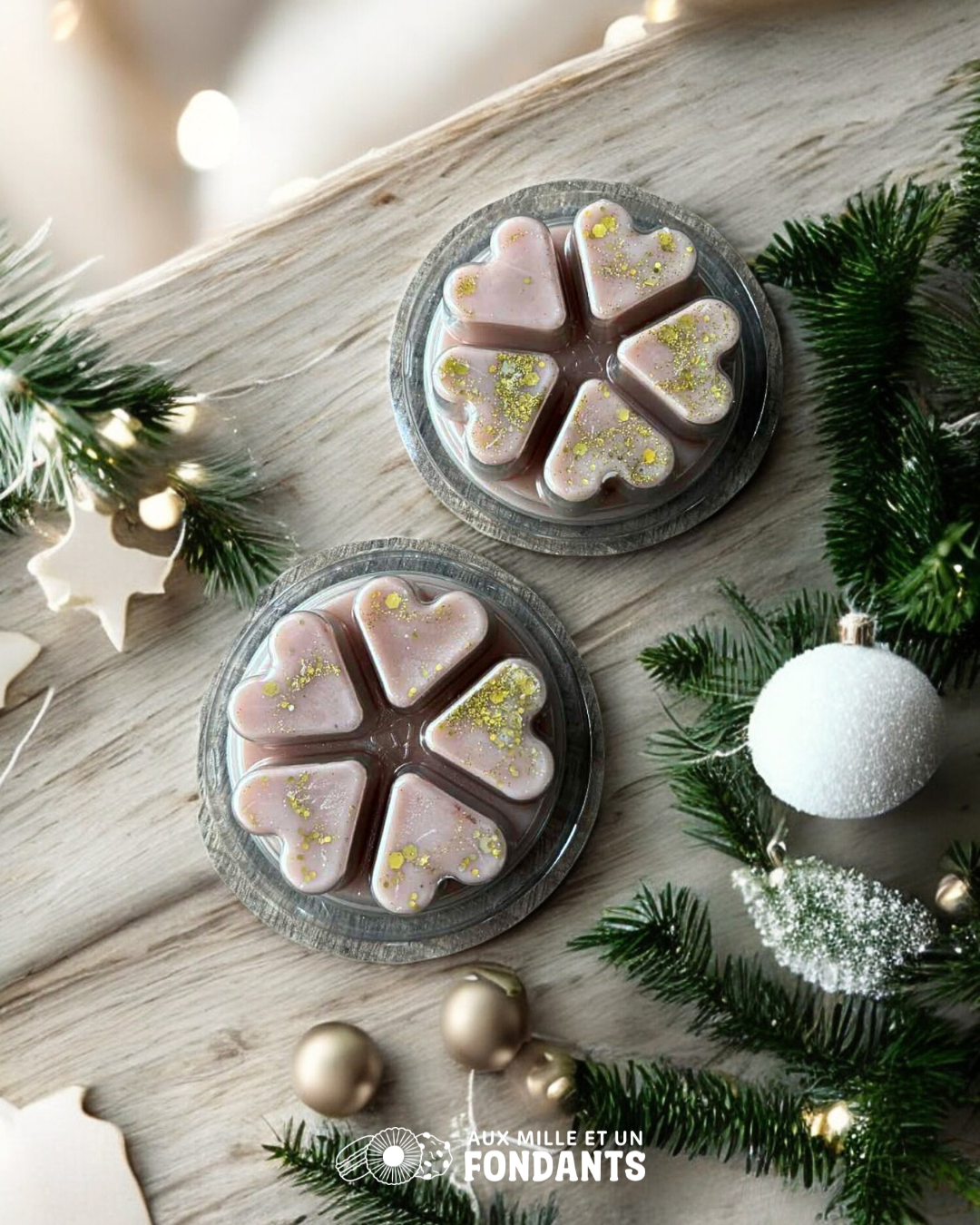 Tablette chalet enneigé