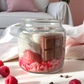 Bougie bijou "tartelette framboise"