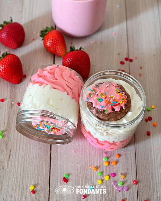 Fondant onctueux XXL "Milkshake Fraise"