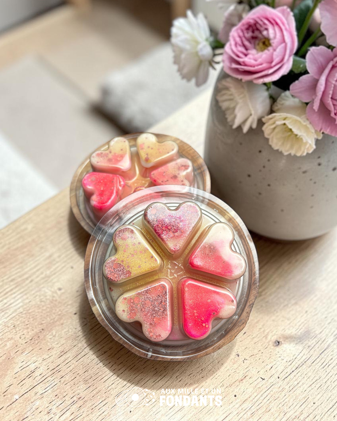 Tablette coeurs : Géranium
