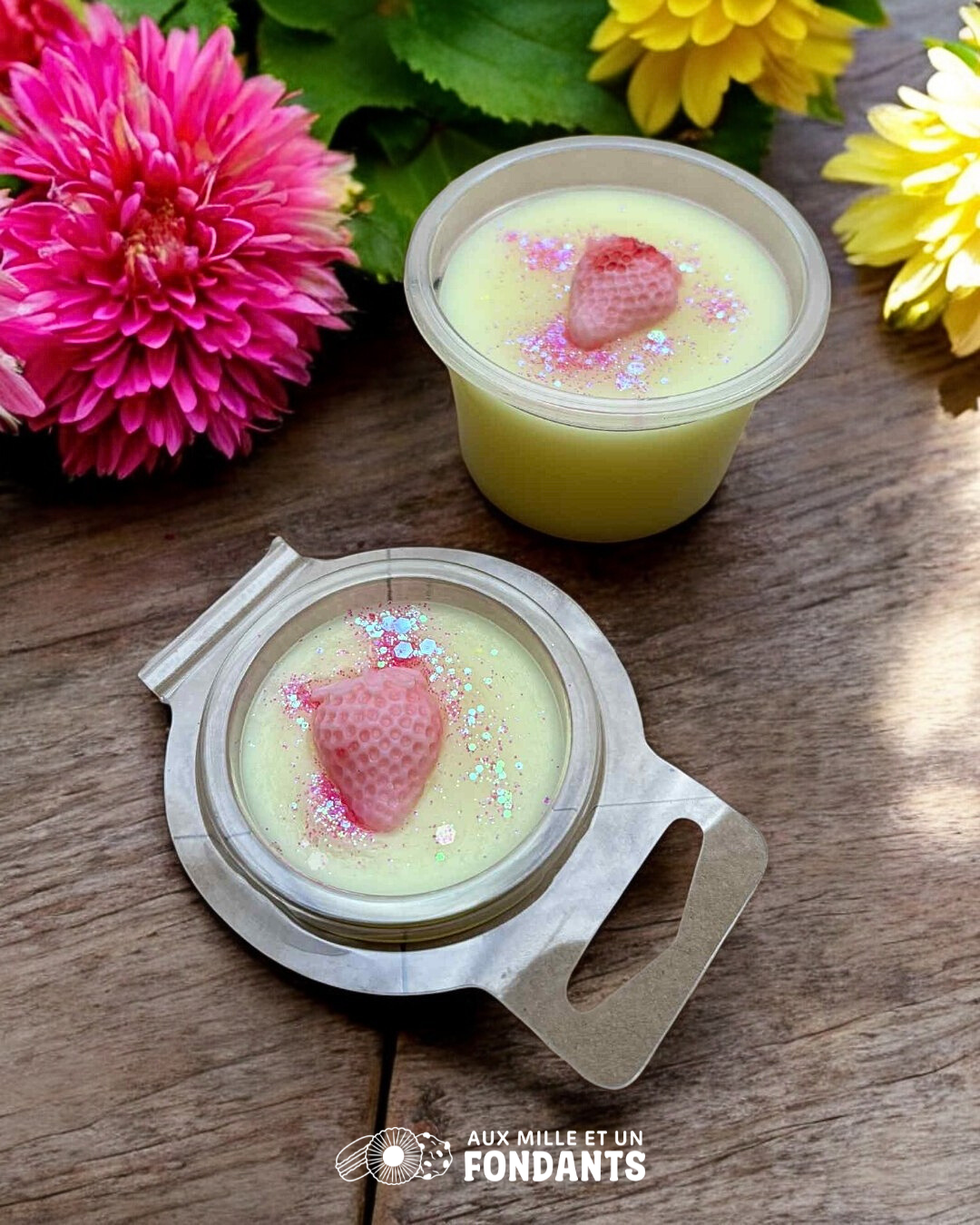 Fondant onctueux Sorbet fraise citron