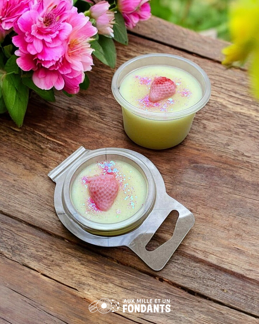 Fondant onctueux Sorbet fraise citron