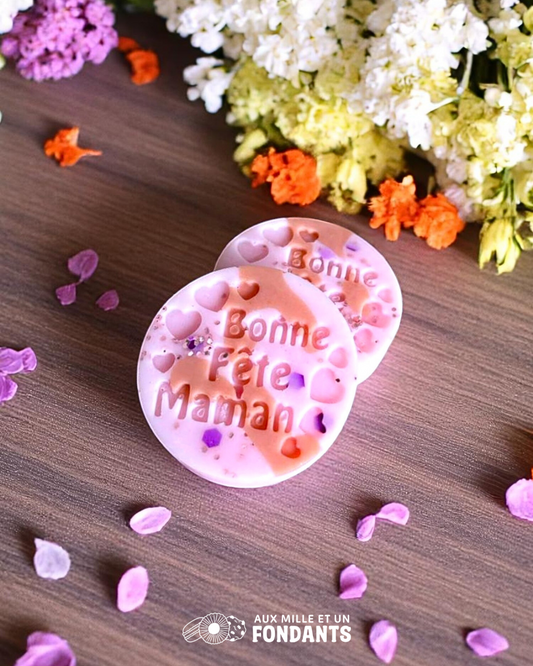 Fondant maman "Rose éternelle"