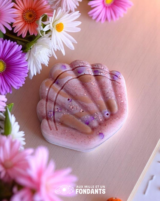 Grand coquillage "Framboise caramel"