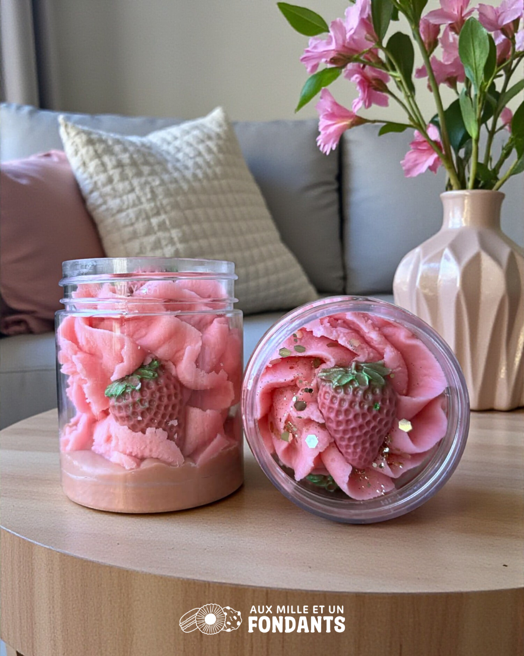 Fondant onctueux "Fraise des bois"