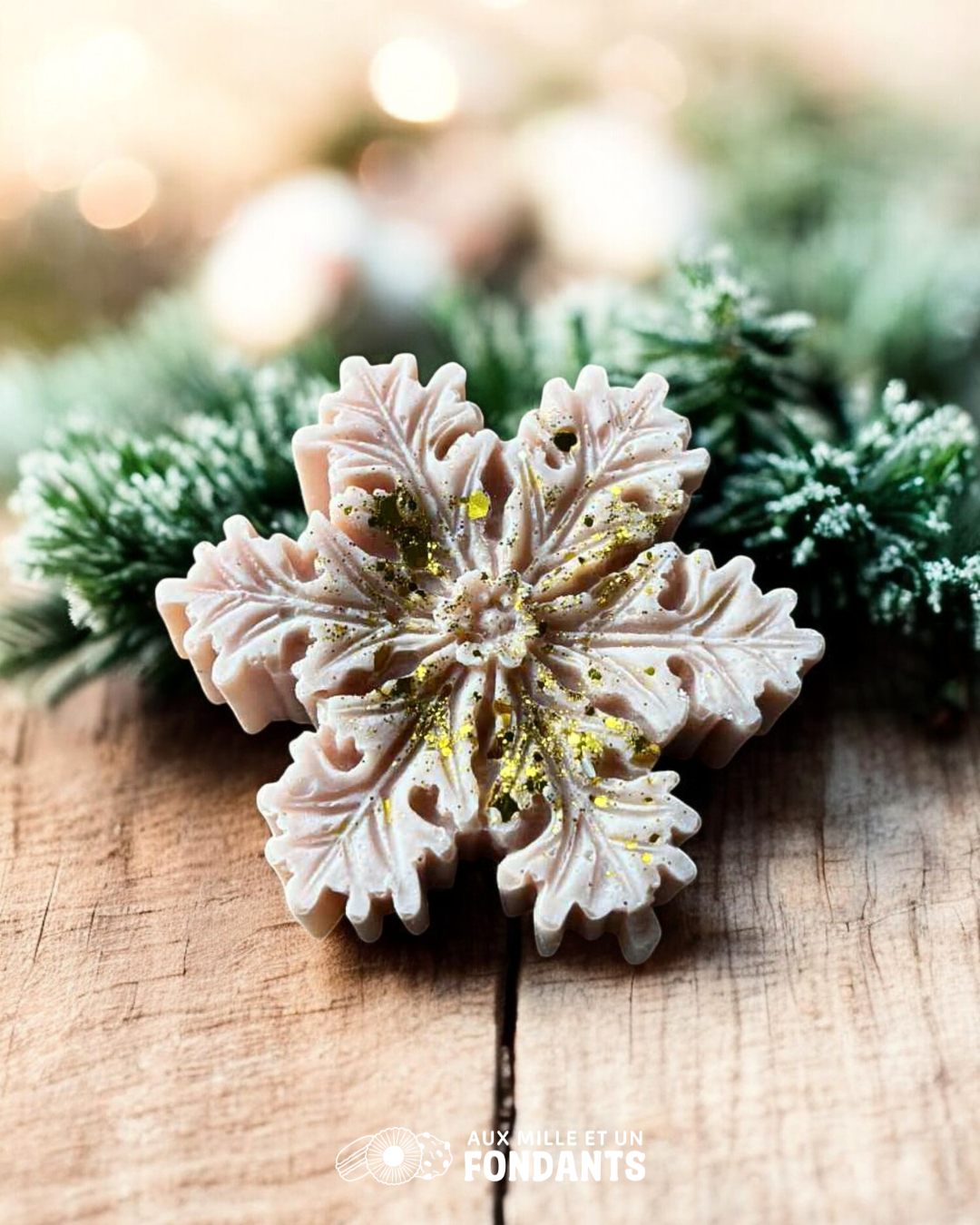 Flocon XXL "Chalet enneigé"