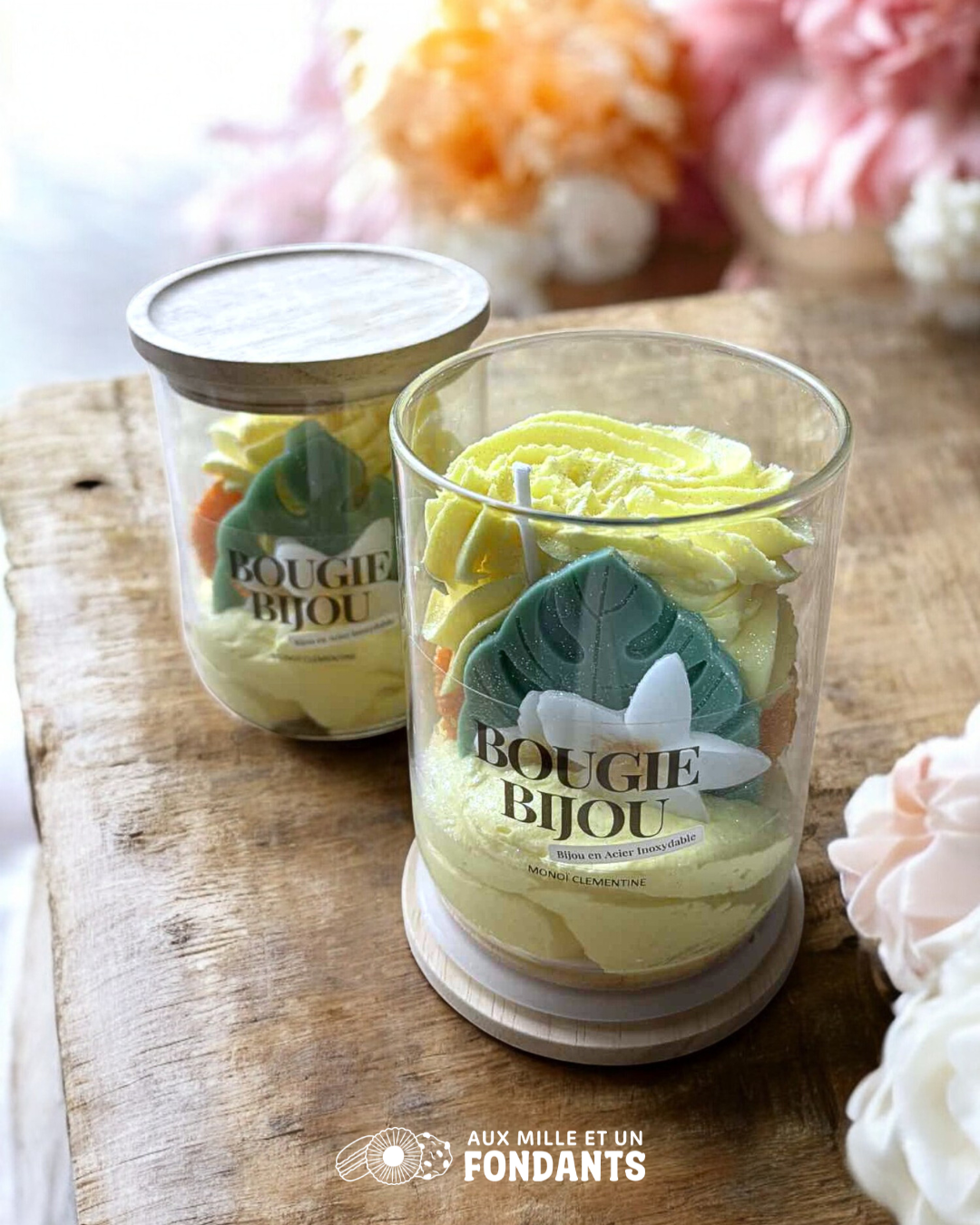 Bougie bijou Monoï clémentine