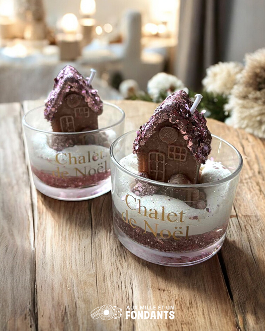 Bougie Chalet de Noël