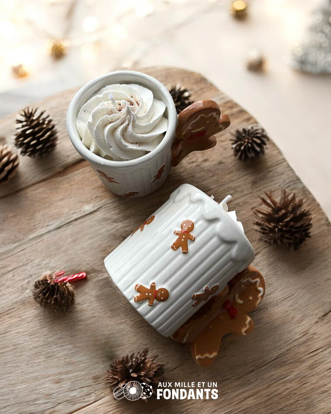 Bougie mug pain d'épices & lait