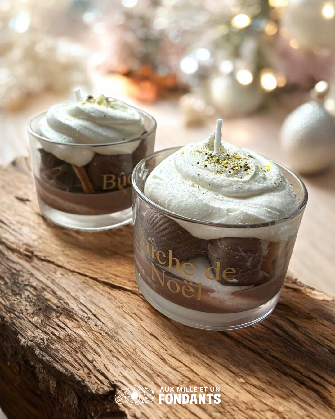 Bougie Bûche de Noël