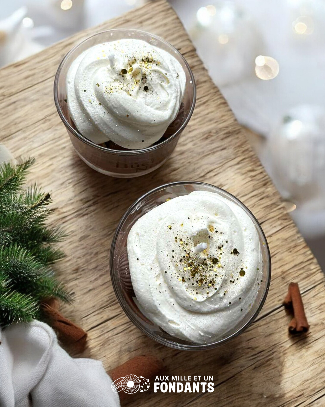 Bougie Bûche de Noël