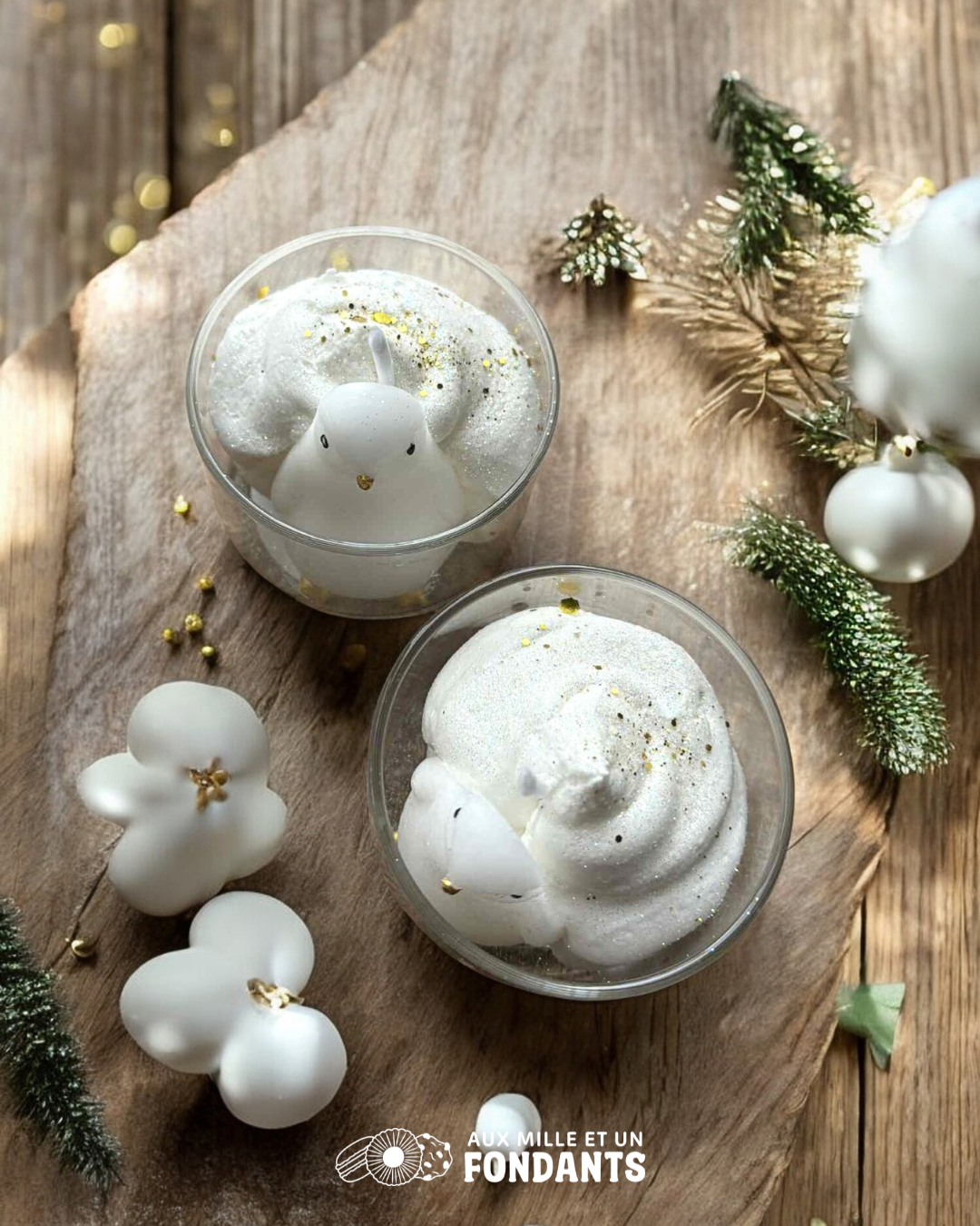 Mini bougie Pingouin de Noël