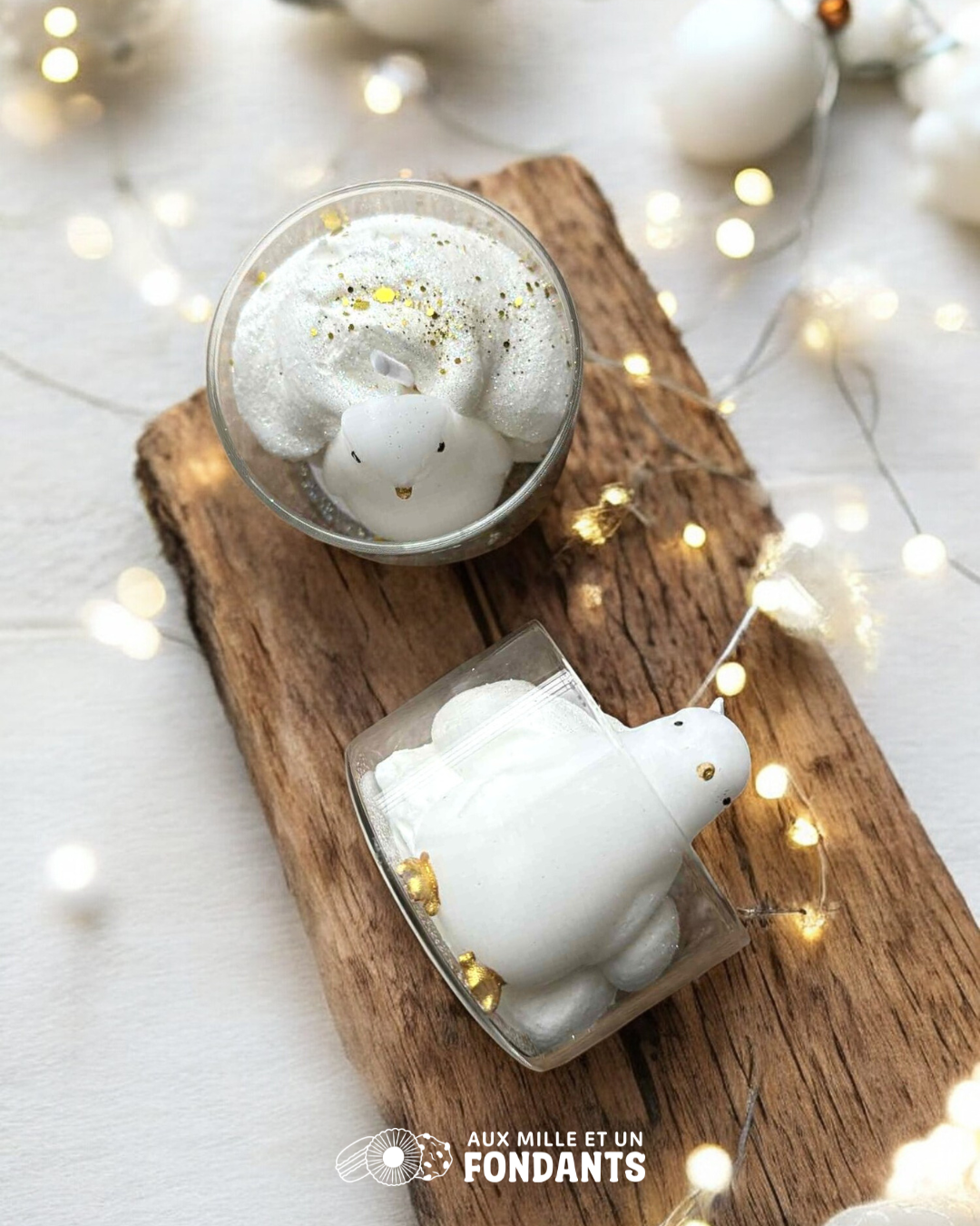 Mini bougie Pingouin de Noël